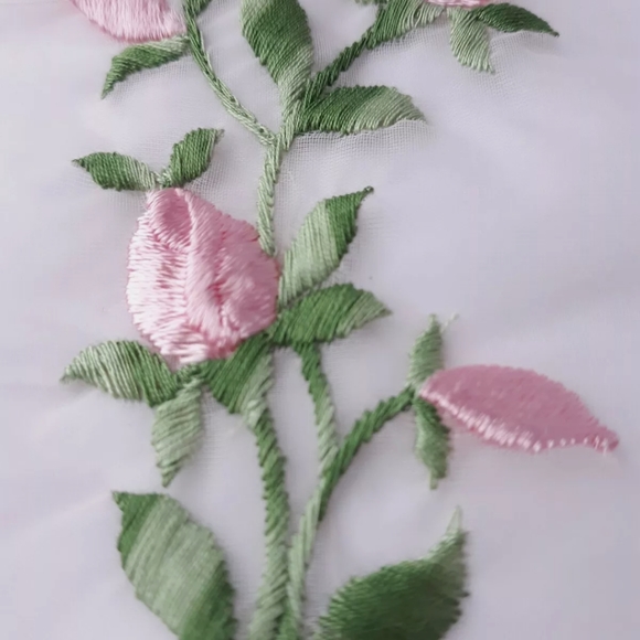 Lot/bundle of appliques of pink roses. - Picture 5 of 8